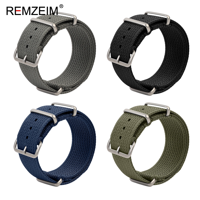 Nylon Nato Strap - 새로운 늑골이있는 나일론 시계 스트랩 18mm