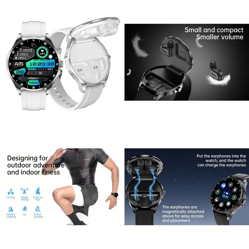 Smartwatch Custom - OEM AMOLED 1.43인치 스마트워치와 무선 이어버드