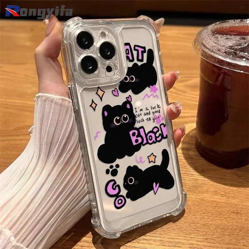 Realme Note 50 - 귀여운 검은 고양이 디자인의 Realme Note