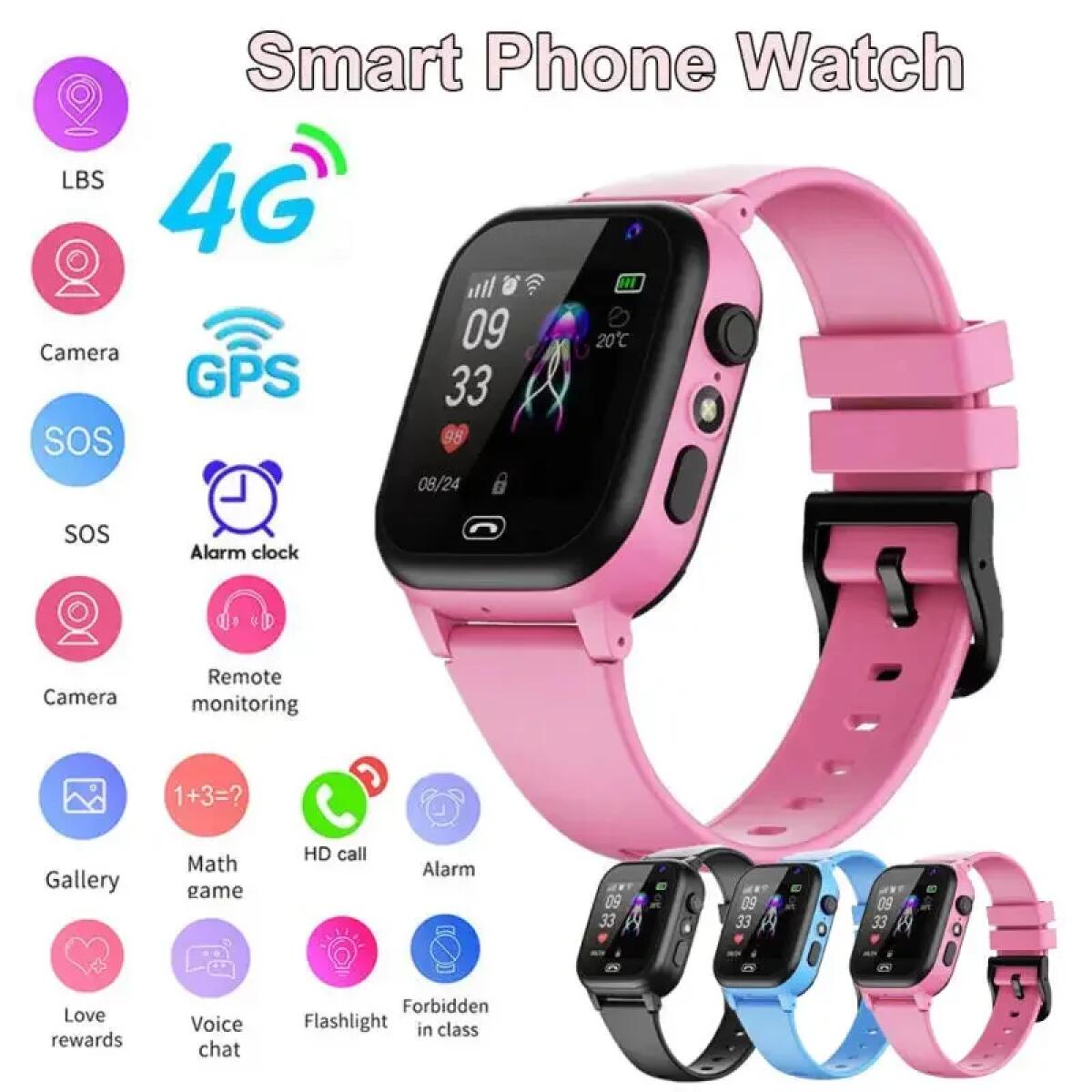 Smartwatch Id - 어린이 스마트 시계 4G 다기능 방수