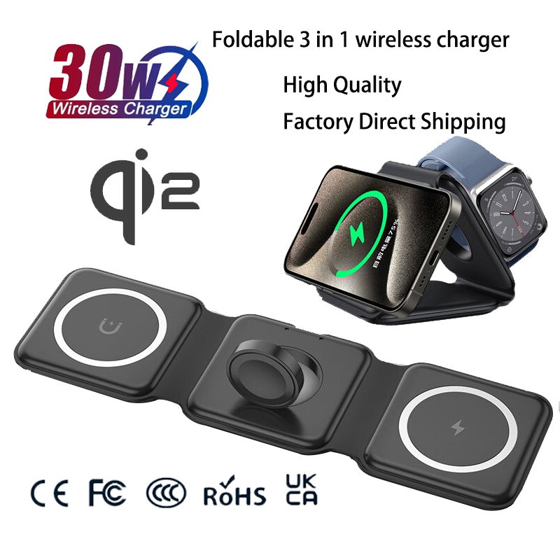 Smartwatch Universal - 유니버설 Qi2 마그네틱 접이식 충전 스테이션