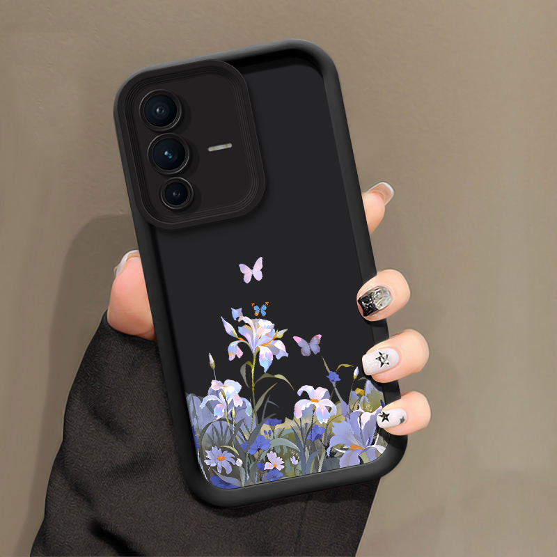 패션 플라워 나비 프린트 폰 케이스 (비보 X200 F - Vivo X200 리뷰 및 가격