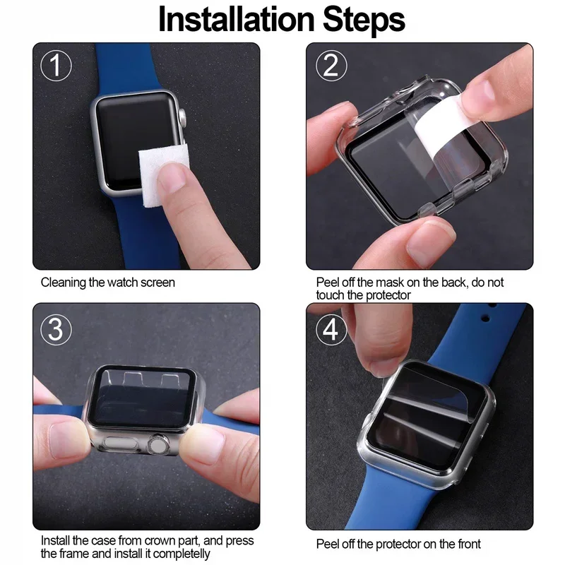 Apple Watch 케이스 용 유리 + 무광택 시계  - Garmin Smartwatch Accessories 리뷰 및 가격