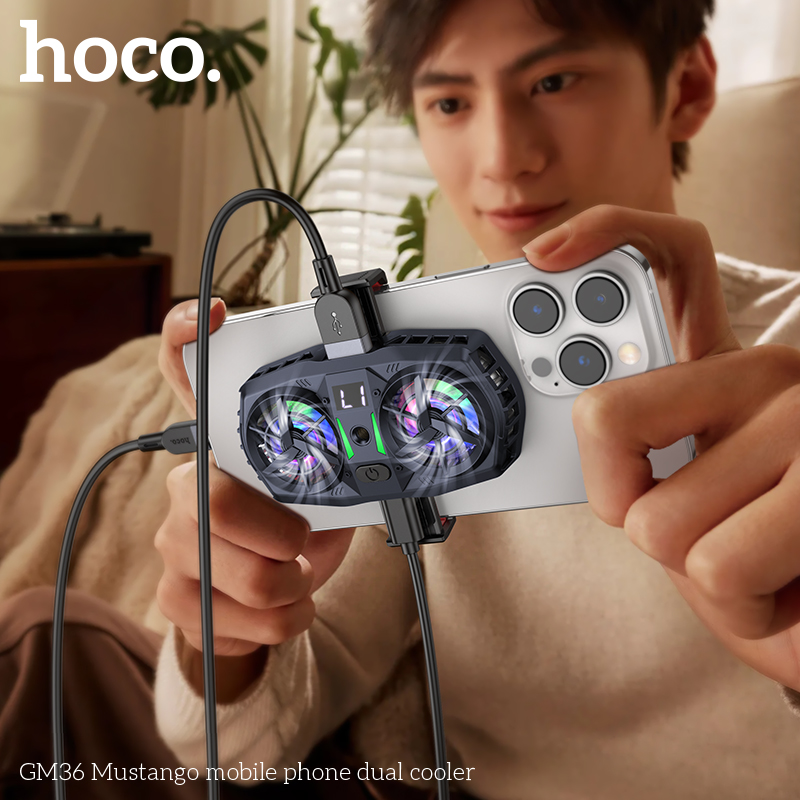 HOCO GM36 전화 얼음 냉각을위한 듀얼 팬 범용  - Smartwatch Universal 리뷰 및 가격