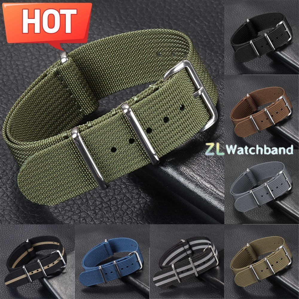 새로운 골지 나일론 시계 밴드 18mm 20mm 22m - Nylon Nato Strap 리뷰 및 가격