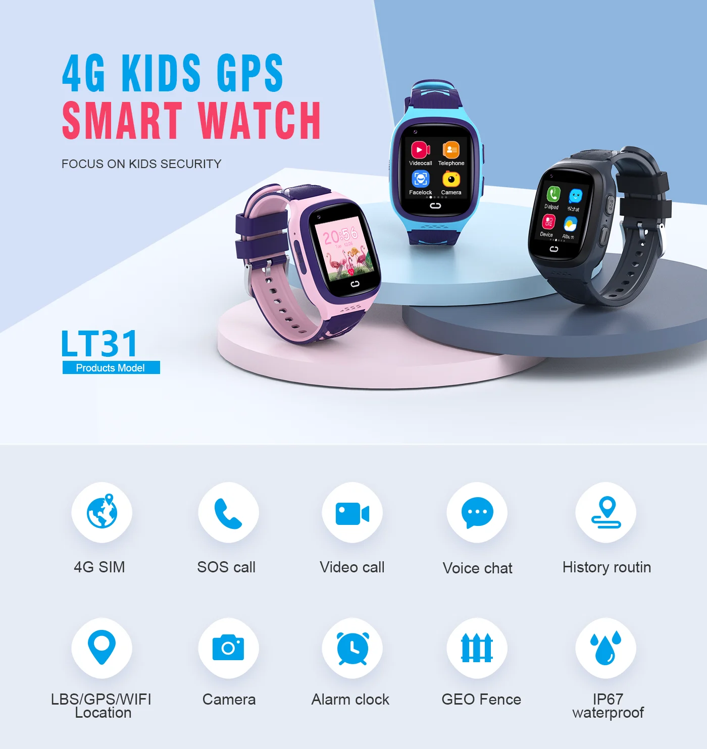 4G 키즈 스마트워치 SOS 방수 WiFi GPS 영상 - Smartwatch Id 리뷰 및 가격