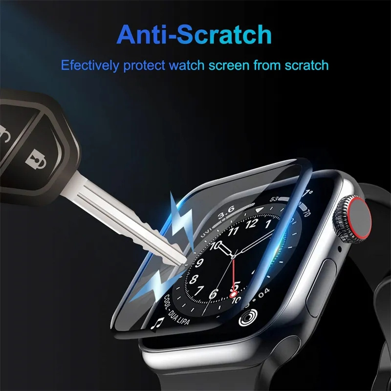 Apple Watch 화면 보호기 용 부드러운 유리 4 - Smartwatch Case 리뷰 및 가격