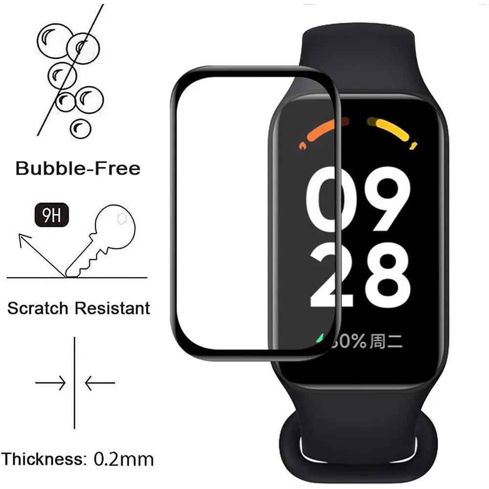 Redmi Band 2 용 1-3pcs 3D 복합 필름 - Watch Face Protector 리뷰 및 가격