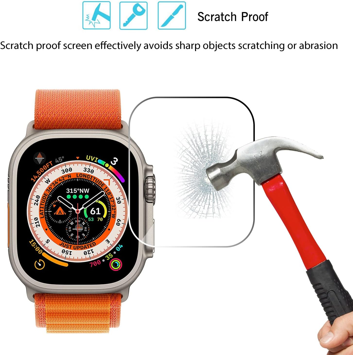 Apple Watch Ultra 2/Ultra 화면 보 - Watch Case Bumper 리뷰 및 가격