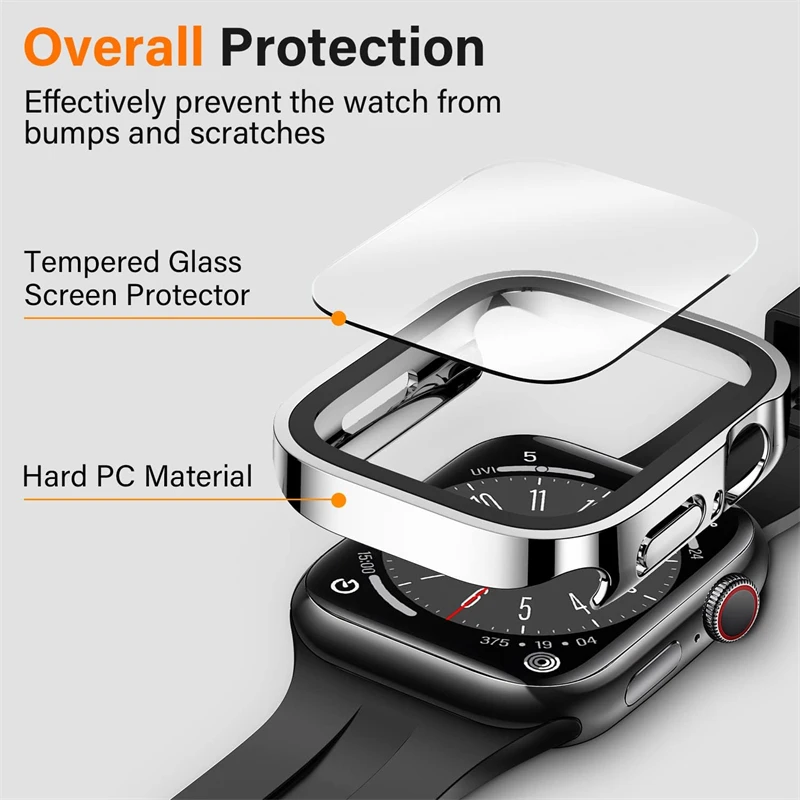 Apple Watch 용 방수 하드 PC 화면 보호기  - Smartwatch Case 리뷰 및 가격