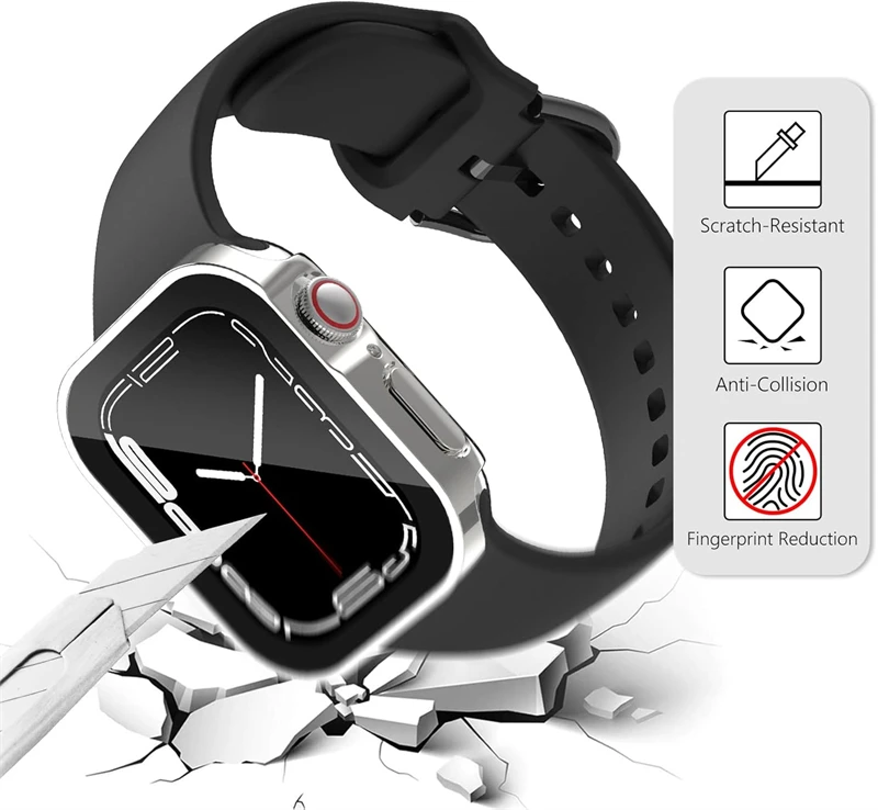 Apple Watch 용 방수 하드 PC 화면 보호기  - Smartwatch Case 리뷰 및 가격