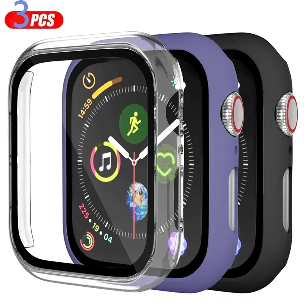 3 팩 유리 + 커버 Apple Watch 케이스 44 - Smartwatch Icon 리뷰 및 가격