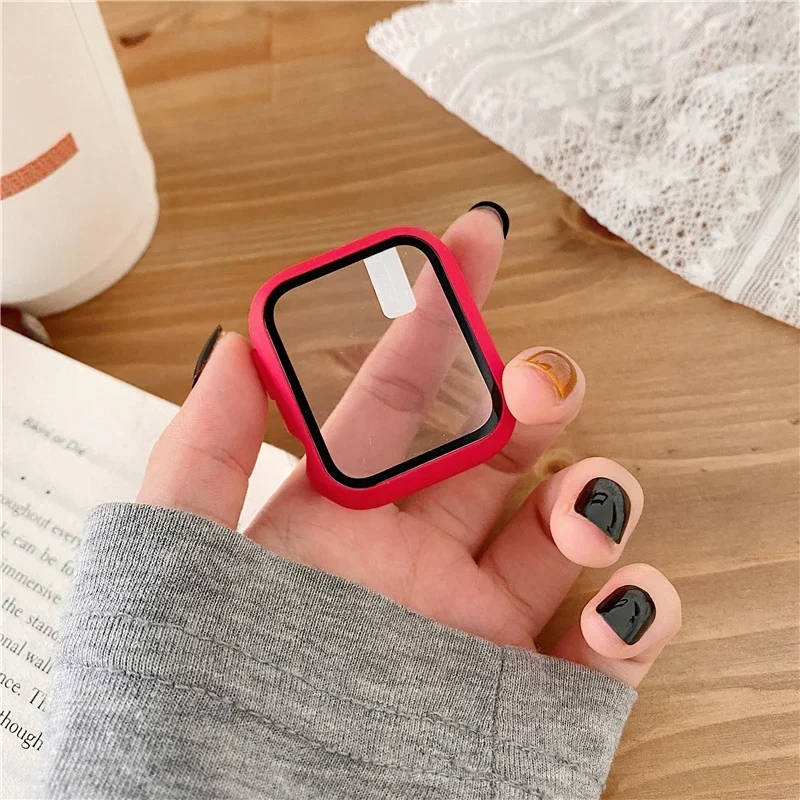 3 팩 유리 + 커버 Apple Watch 케이스 44 - Smartwatch Icon 리뷰 및 가격